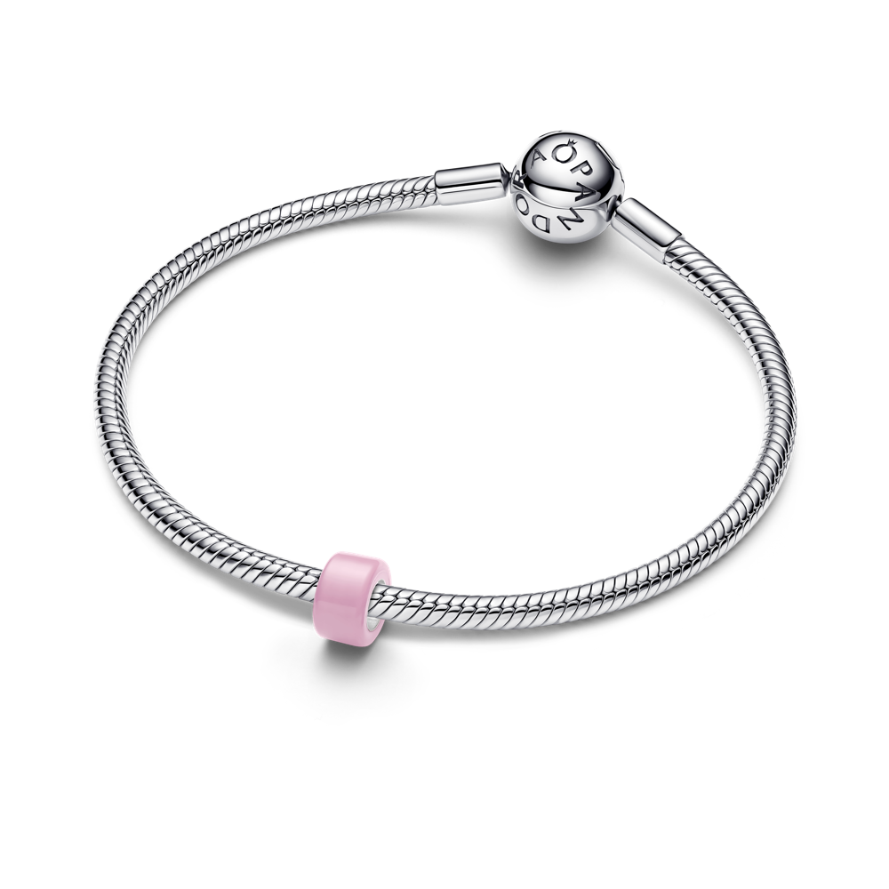 Rozā Murano stikla mini amulets