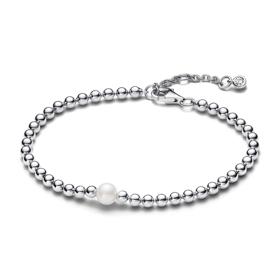 Rokassprādze ar apstrādātu, mākslīgi audzētu saldūdens pērli un krellēm