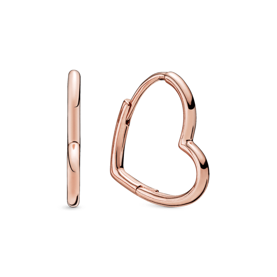 Asimetriski sirds formas stīpu auskari