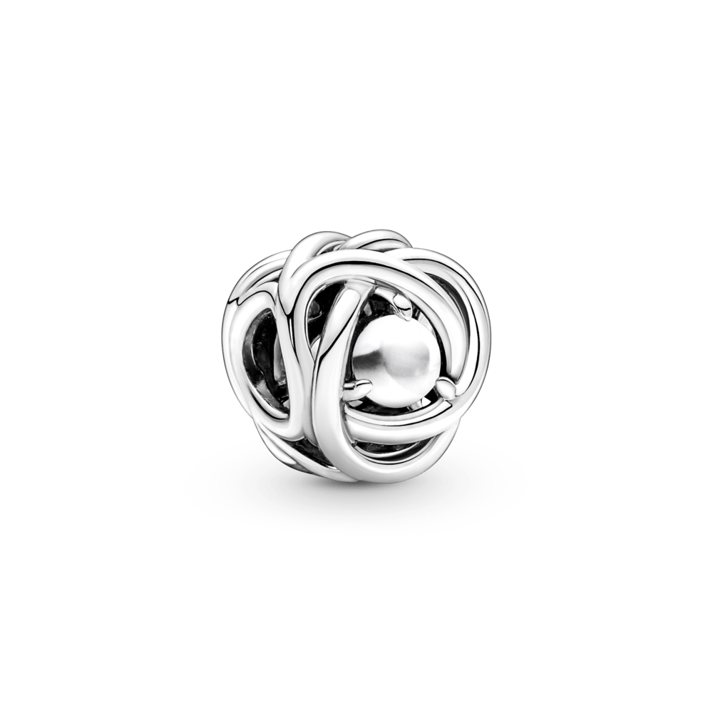 Jūnija mūžības amulets White Mother of Pearl
