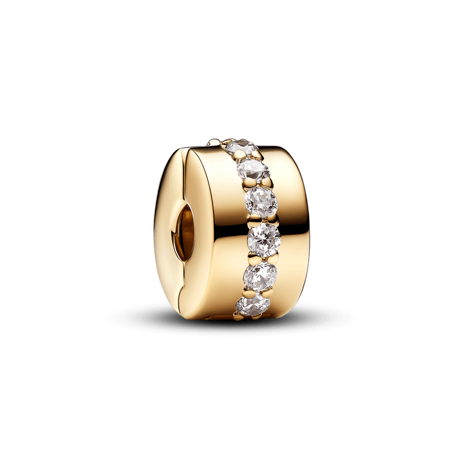 Mirdzošais rindas klipšu amulets