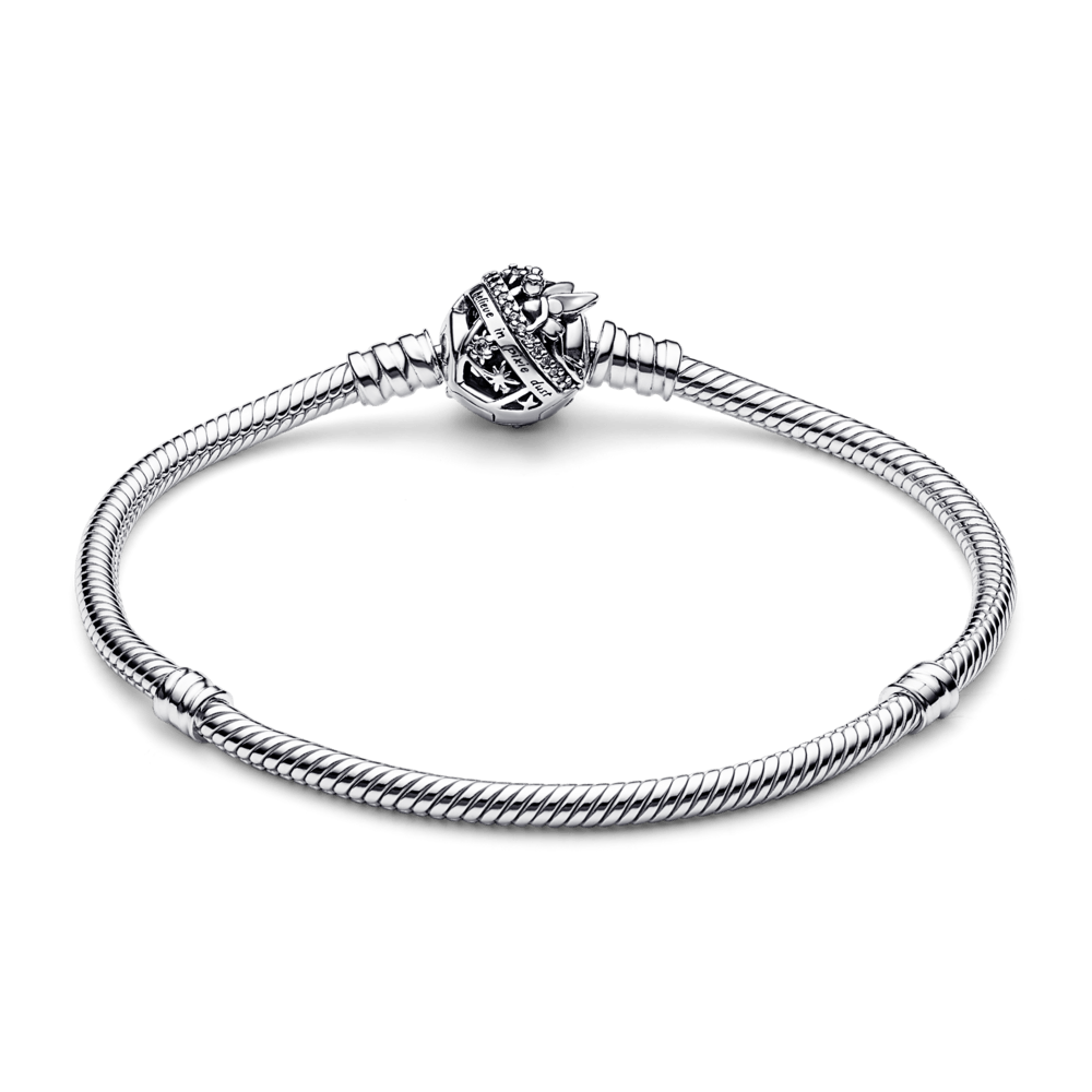 Disney Tinker čūskas raksta ķēdītes rokassprādze ar zvanveida aizdari