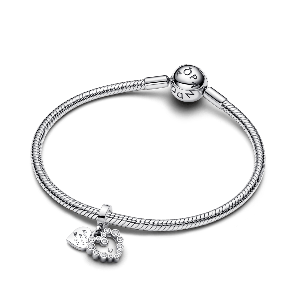 Mirdzošais dubultais sirds amulets