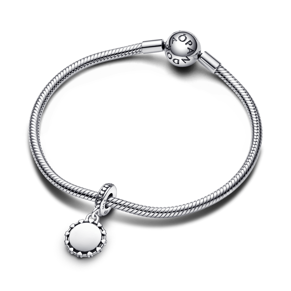 Iegravējamais amulets Disc & Hearts