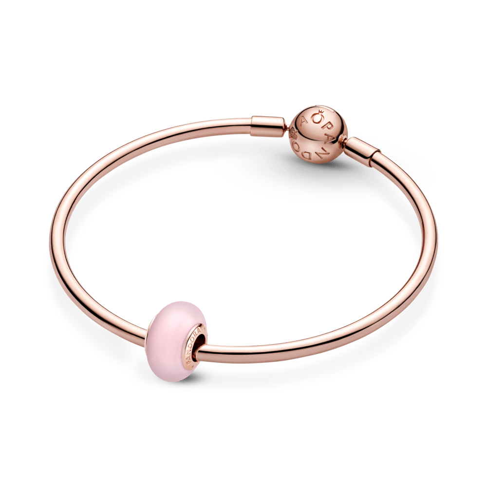 Matēti rozā Murano stikla amulets