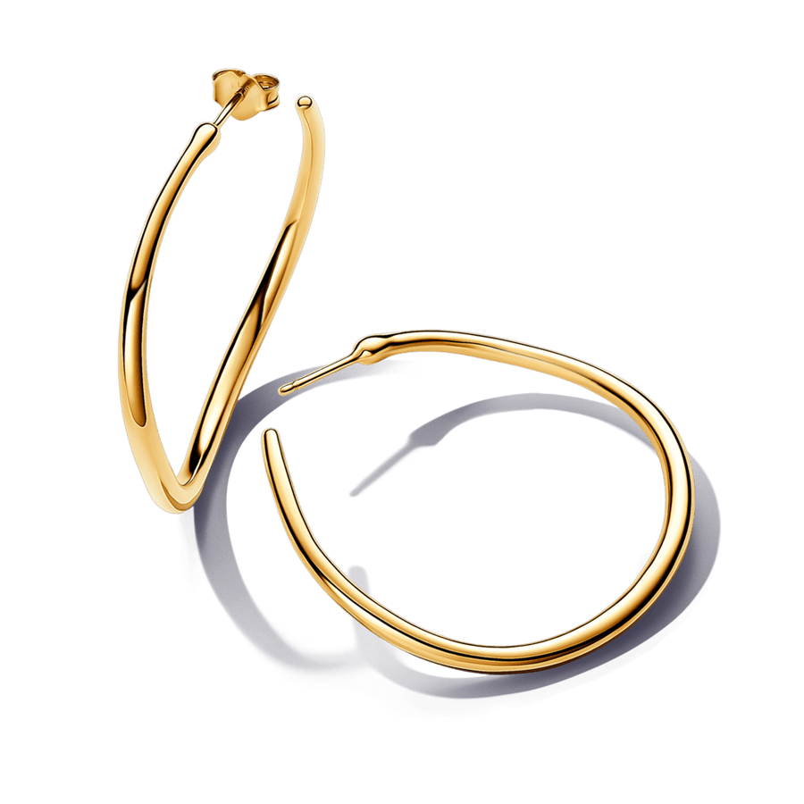 42 mm organiskas formas atvērtie stīpiņu auskari