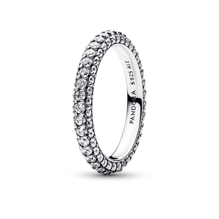 Pandora Timeless gredzens ar vienu Pavé rindu