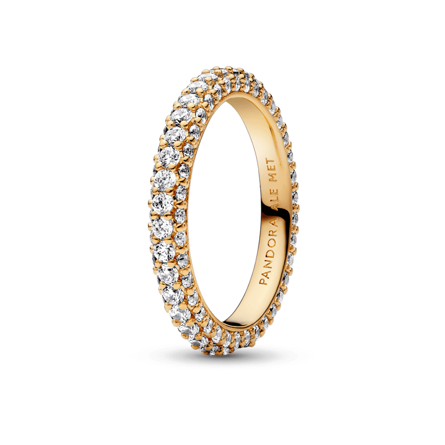 Pandora Timeless gredzens ar vienu Pavé rindu