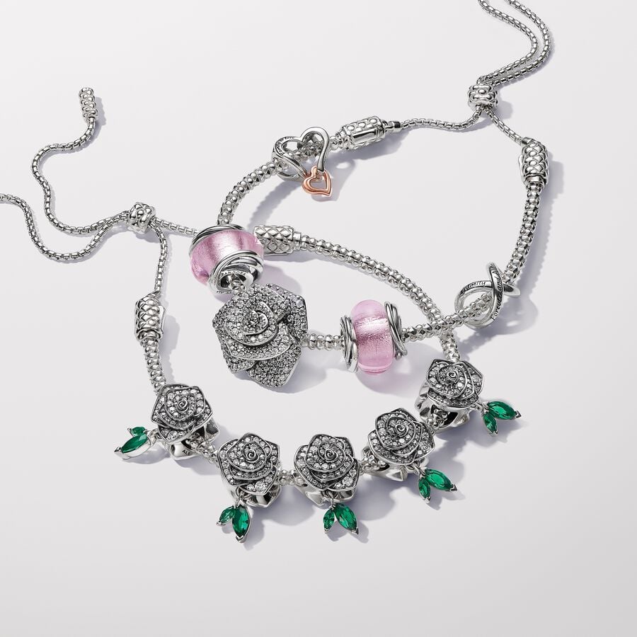 Apaļš rozā Murano stikla amulets