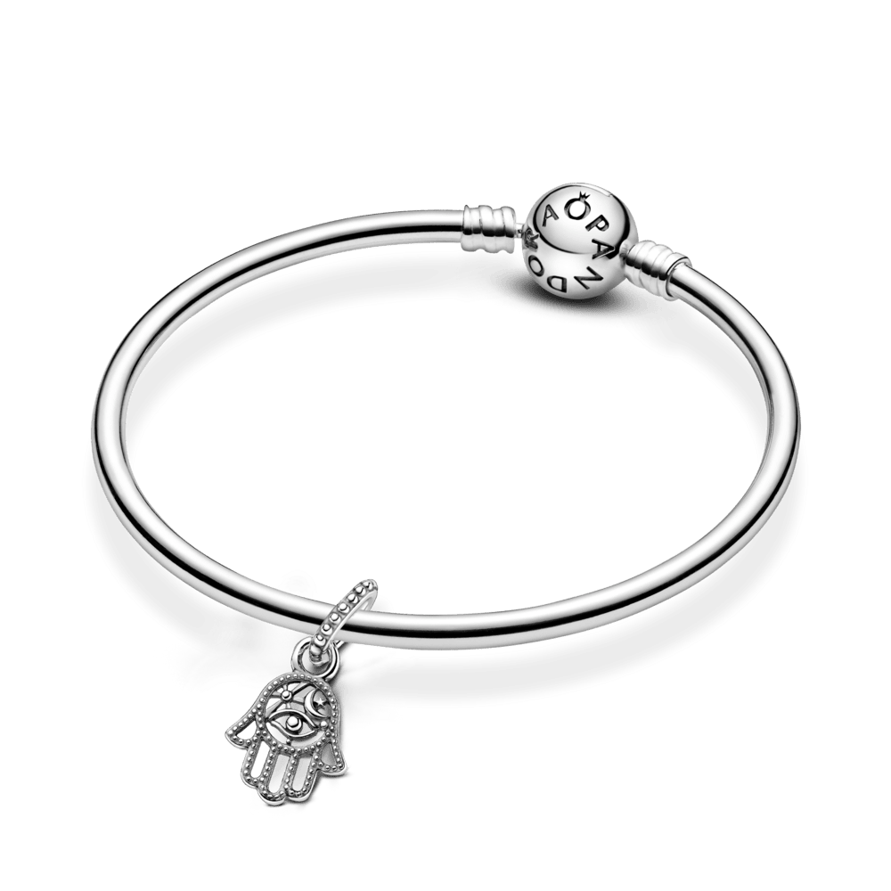 Aizsargājošais Hamsa rokas amulets ar piekariņu
