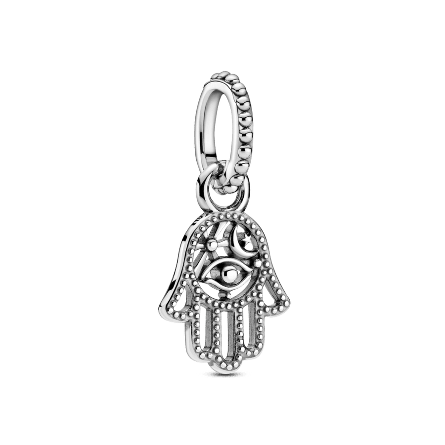 Aizsargājošais Hamsa rokas amulets ar piekariņu