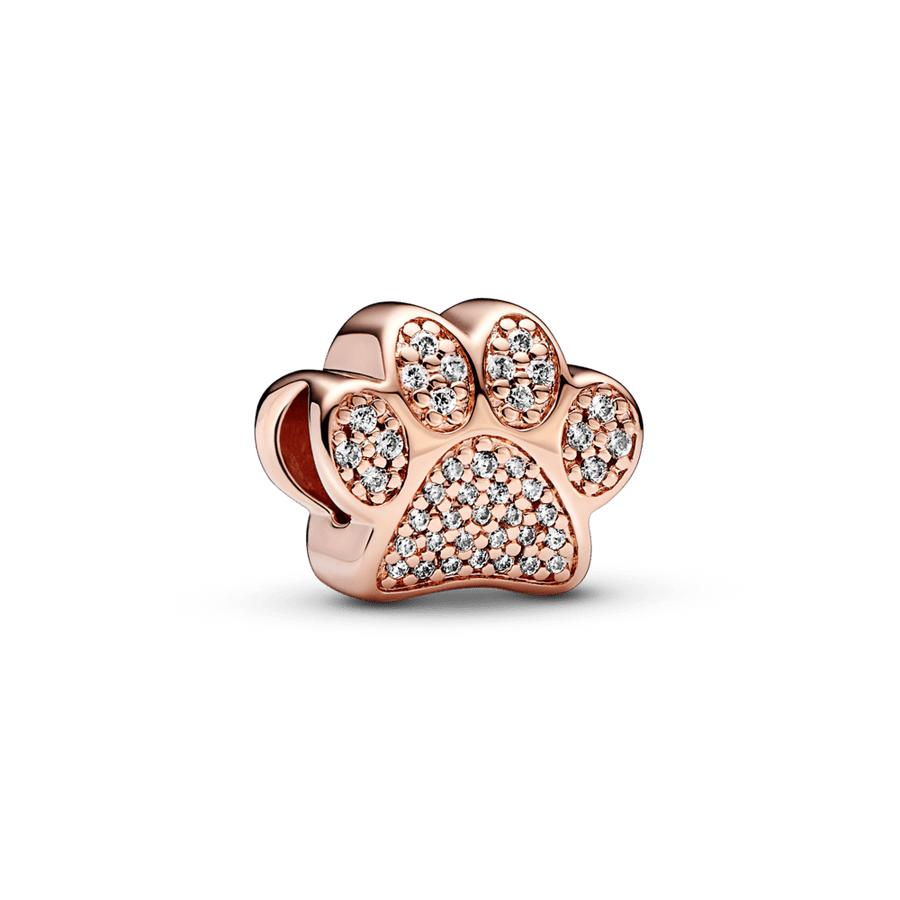 Mirdzošs ķepas nospieduma amulets