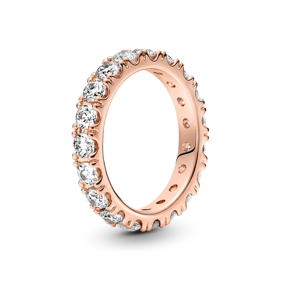 Mirdzošais mūžības gredzens ar rindiņām