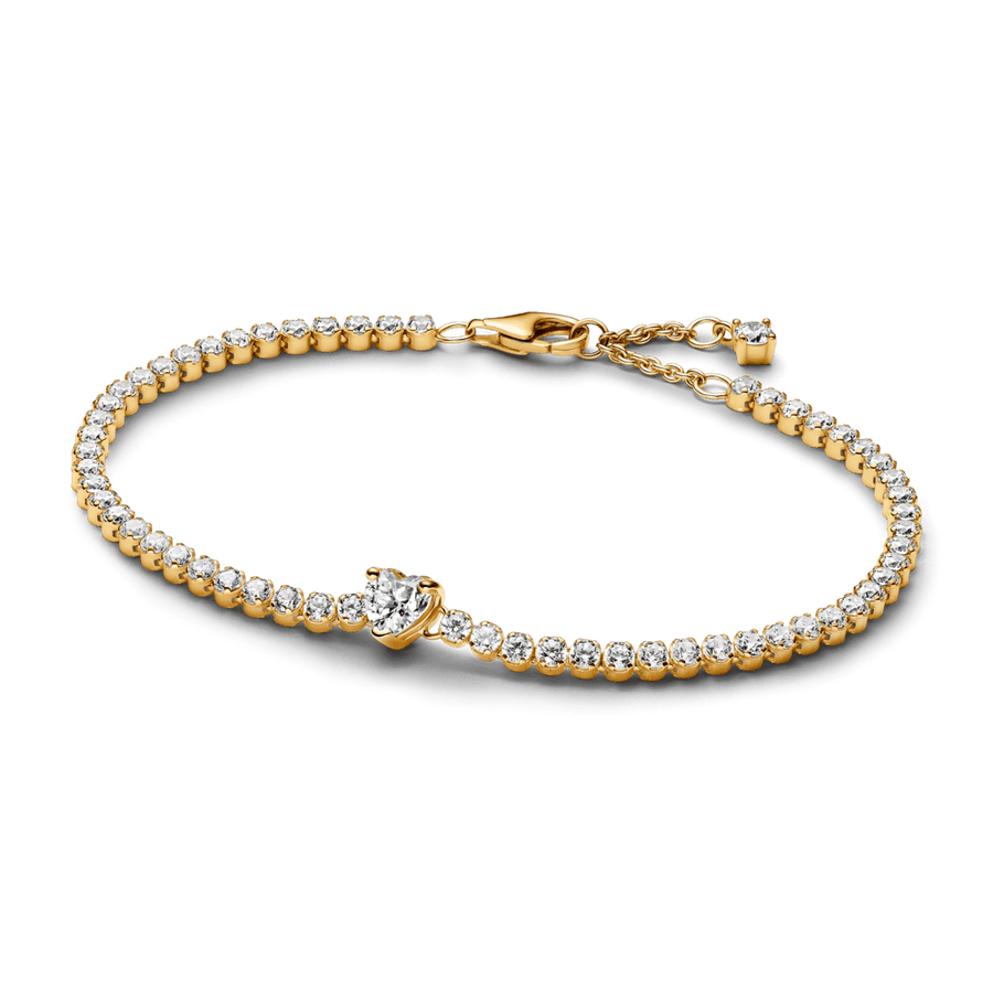 Mirdzoša sirds formas tenisa rokassprādze