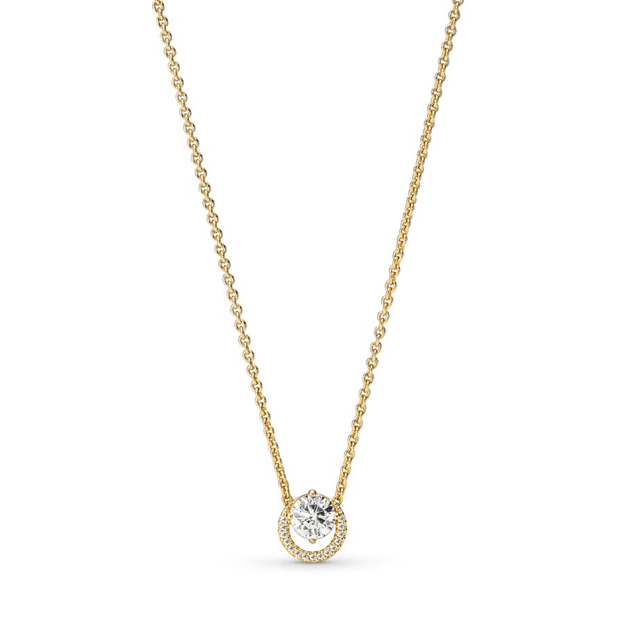 Mirdzošā, pieguļošā kaklarota ar kulonu