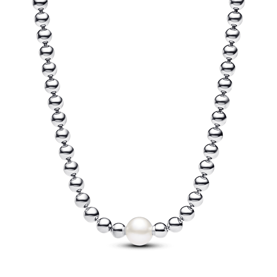 Kaklarota ar apstrādātu, mākslīgi kultivētu saldūdens pērli un krellēm