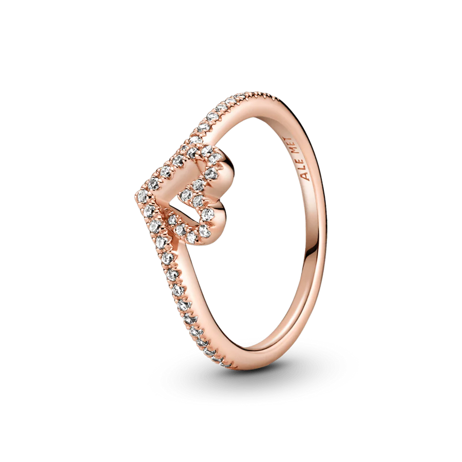 Mirdzošais sirsniņgredzens ar laimes kauliņa motīvu