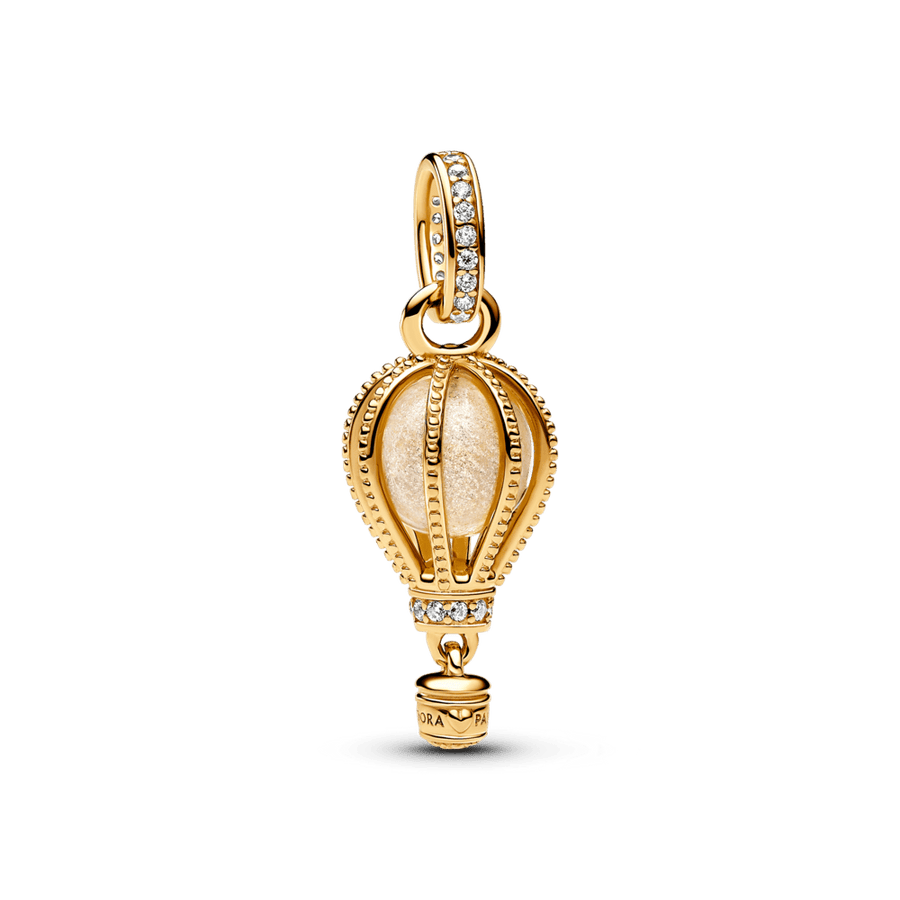 Mirdzoši dzidrā karstā gaisa balona amulets