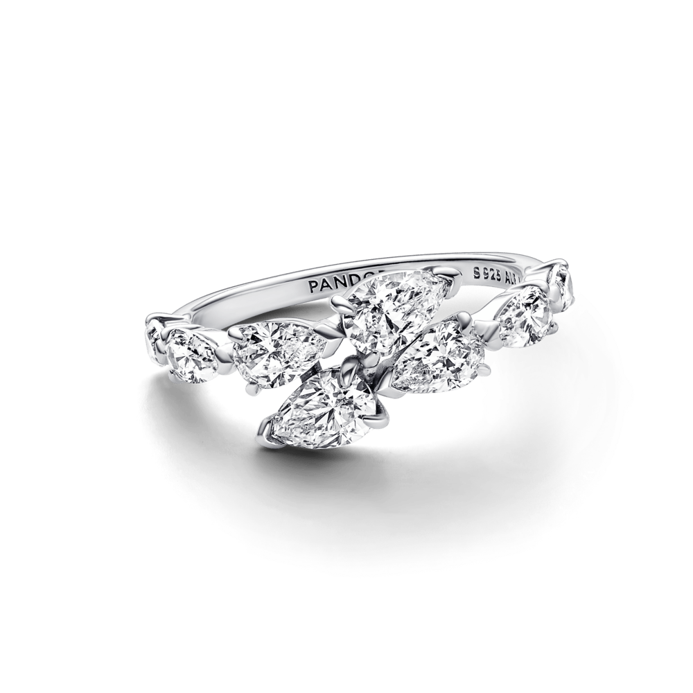 Dzirkstošais pārklājošās lentes gredzens