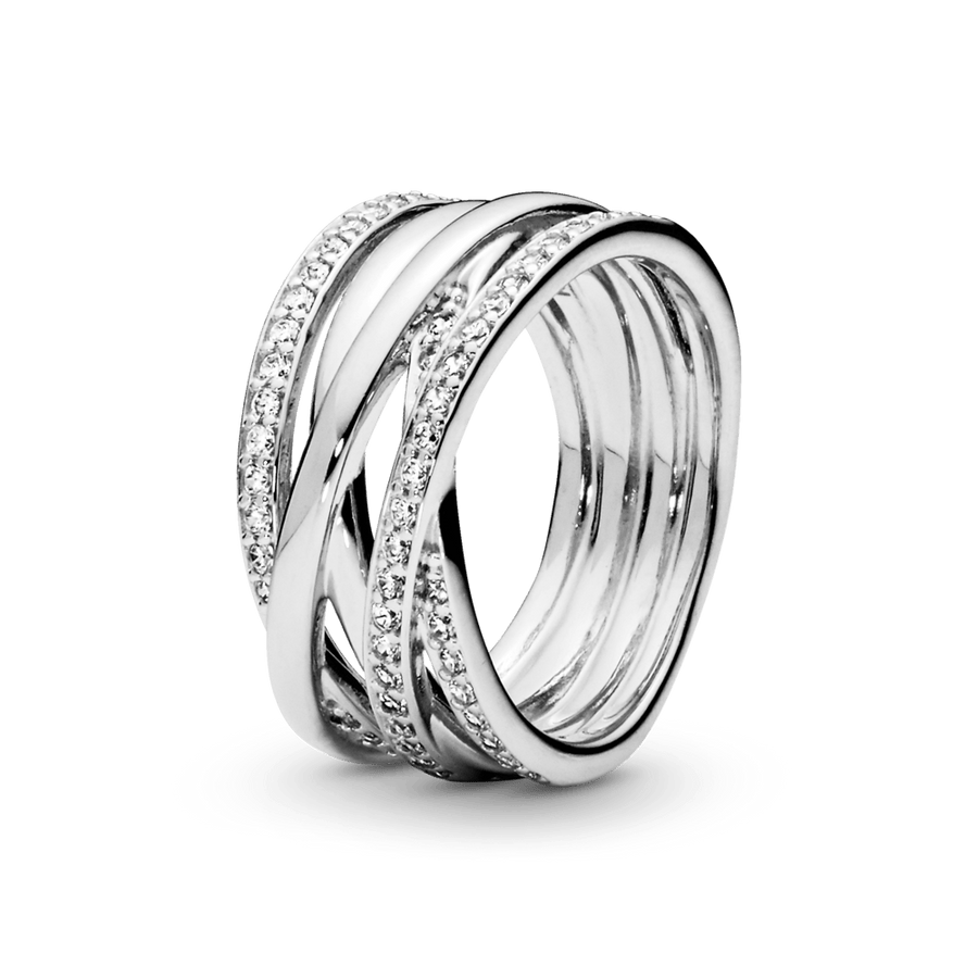 Mirdzošs, savijies gredzens