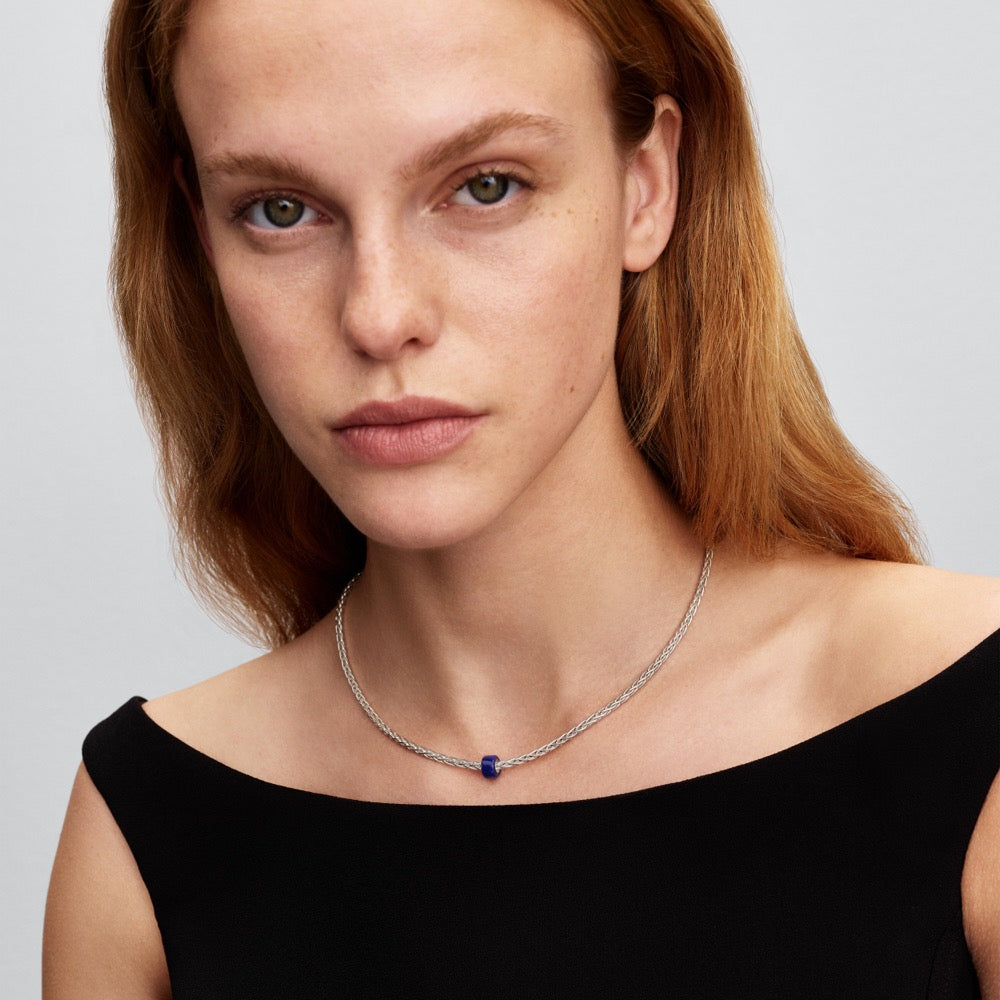 Zila Murano stikla mini amulets