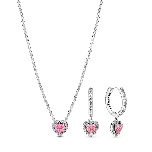 Rozā sirds rotaslietu komplekts