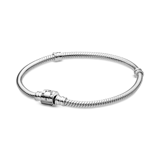Barrel Clasp Snake Chain Bracelet