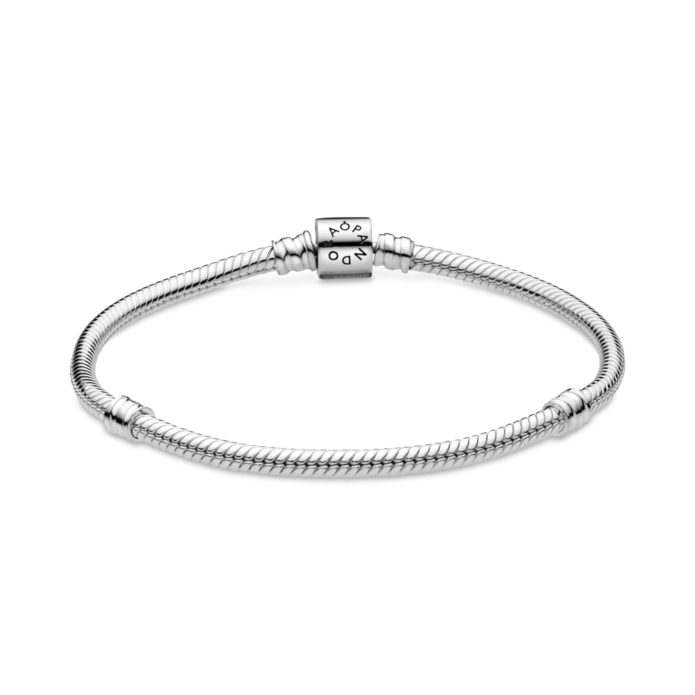 Pandora Moments čūskas raksta ķēdītes rokassprādze ar muciņas aizdari