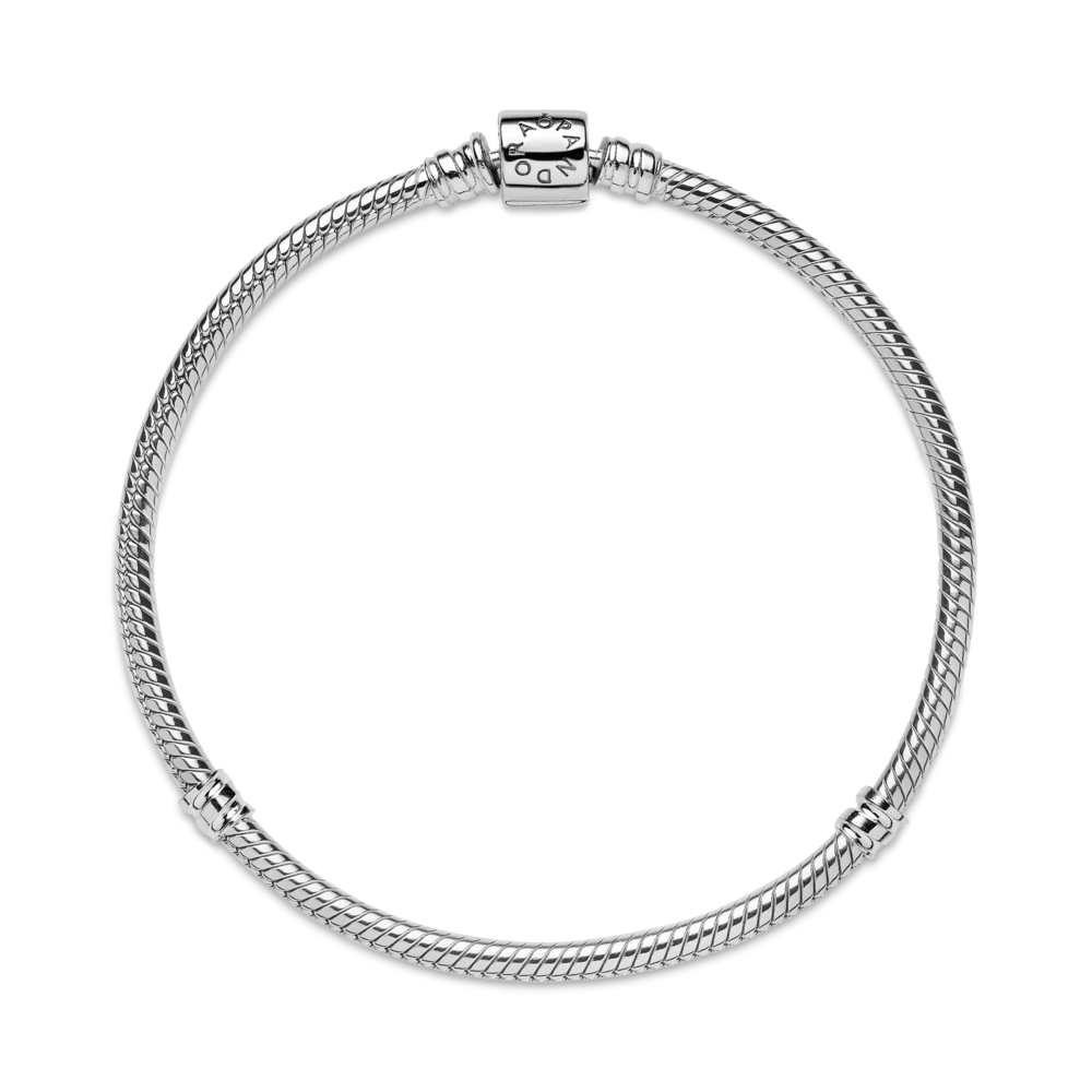 Pandora Moments čūskas raksta ķēdītes rokassprādze ar muciņas aizdari