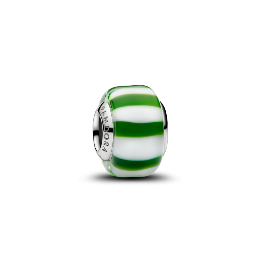 Zaļas piparmētras Murano stikla amulets