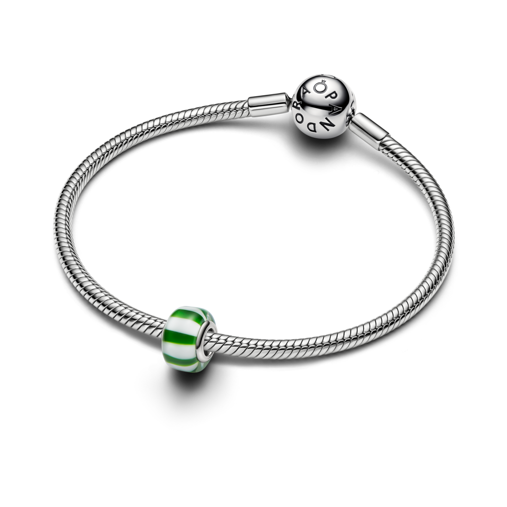 Zaļas piparmētras Murano stikla amulets