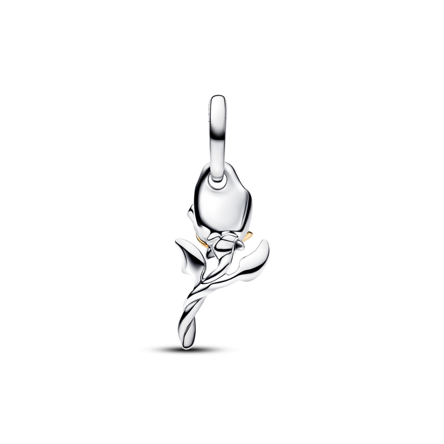 Laboratorijā audzētu dimantu amulets Disney Belle apburtā roze