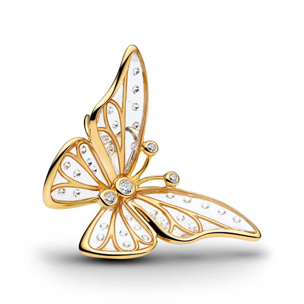 Lielizmēra tauriņa ažūra amulets
