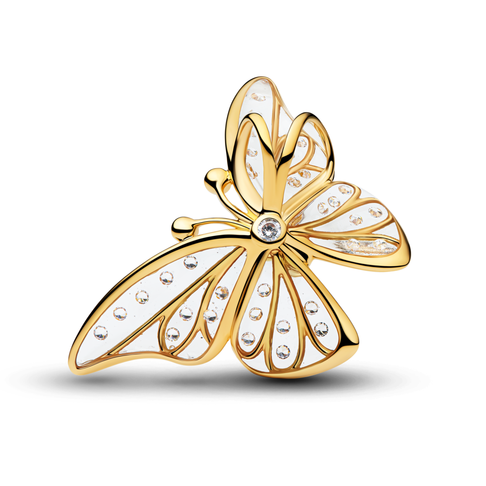 Lielizmēra tauriņa ažūra amulets