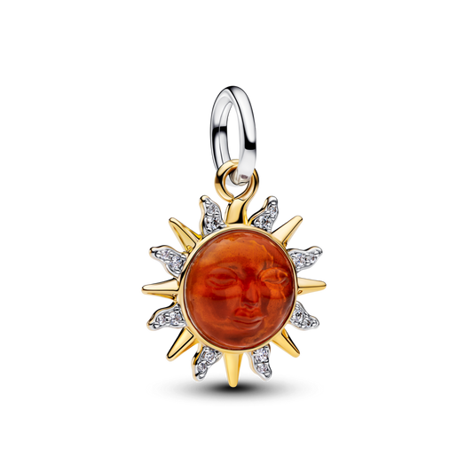 Divtoņu saules motīva amulets