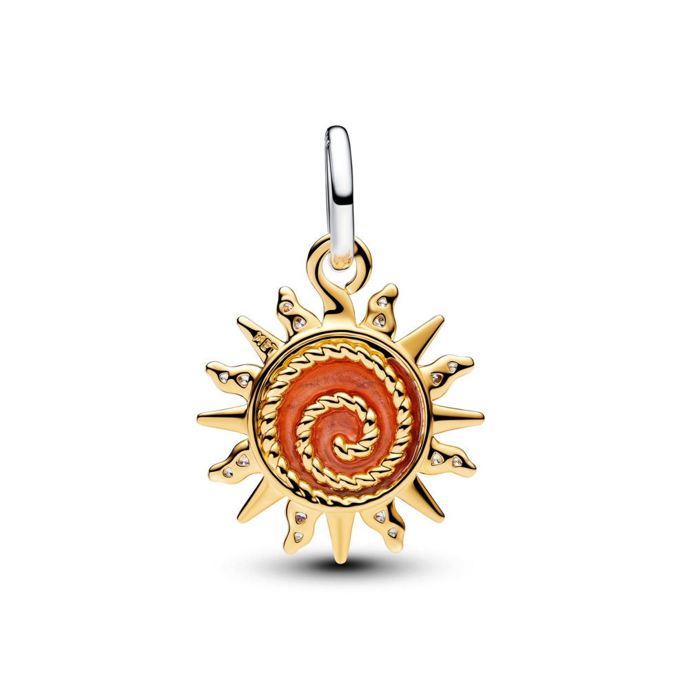 Divtoņu saules motīva amulets