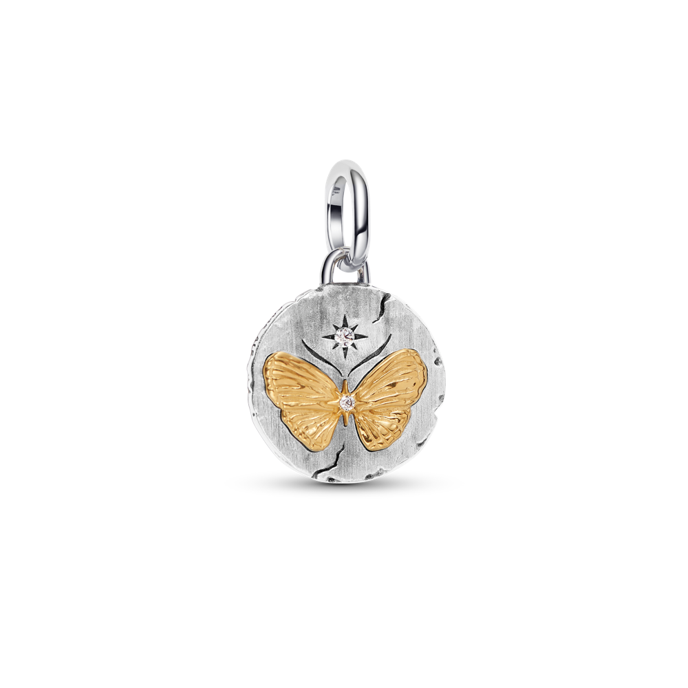 Tauriņa medaljona amulets