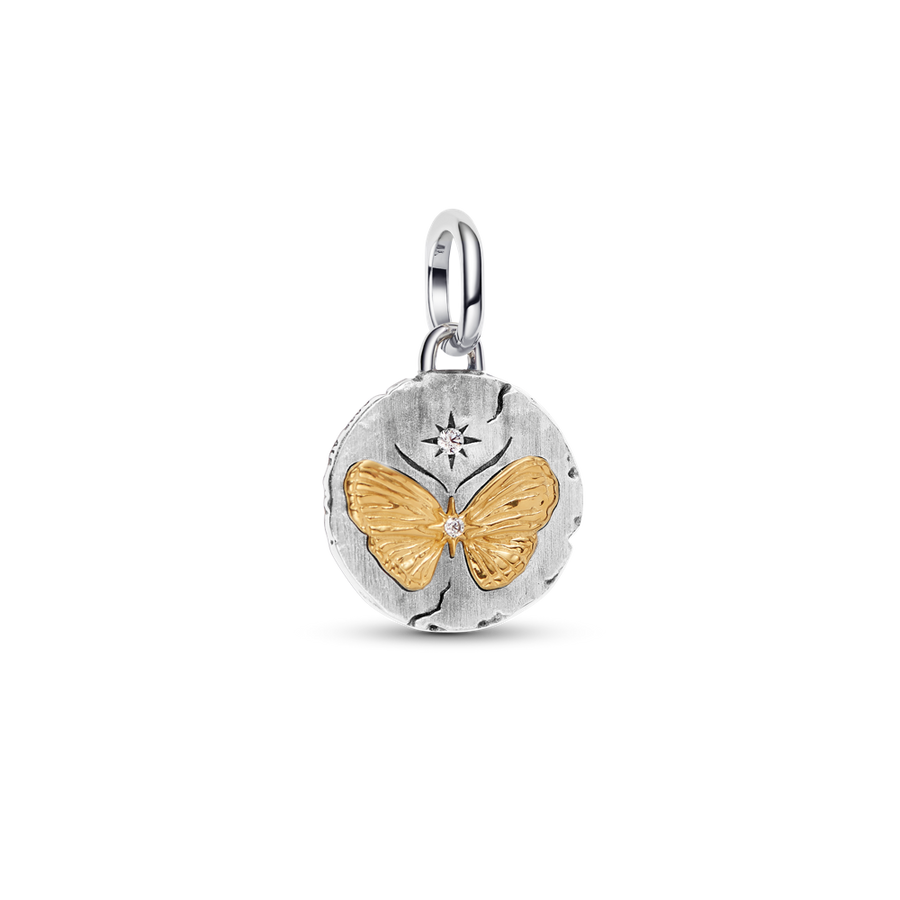 Tauriņa medaljona amulets
