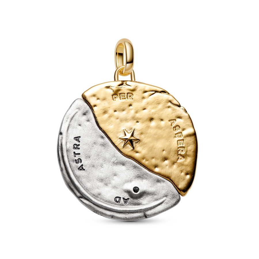 Saules un mēness lielizmēra medaljona amulets