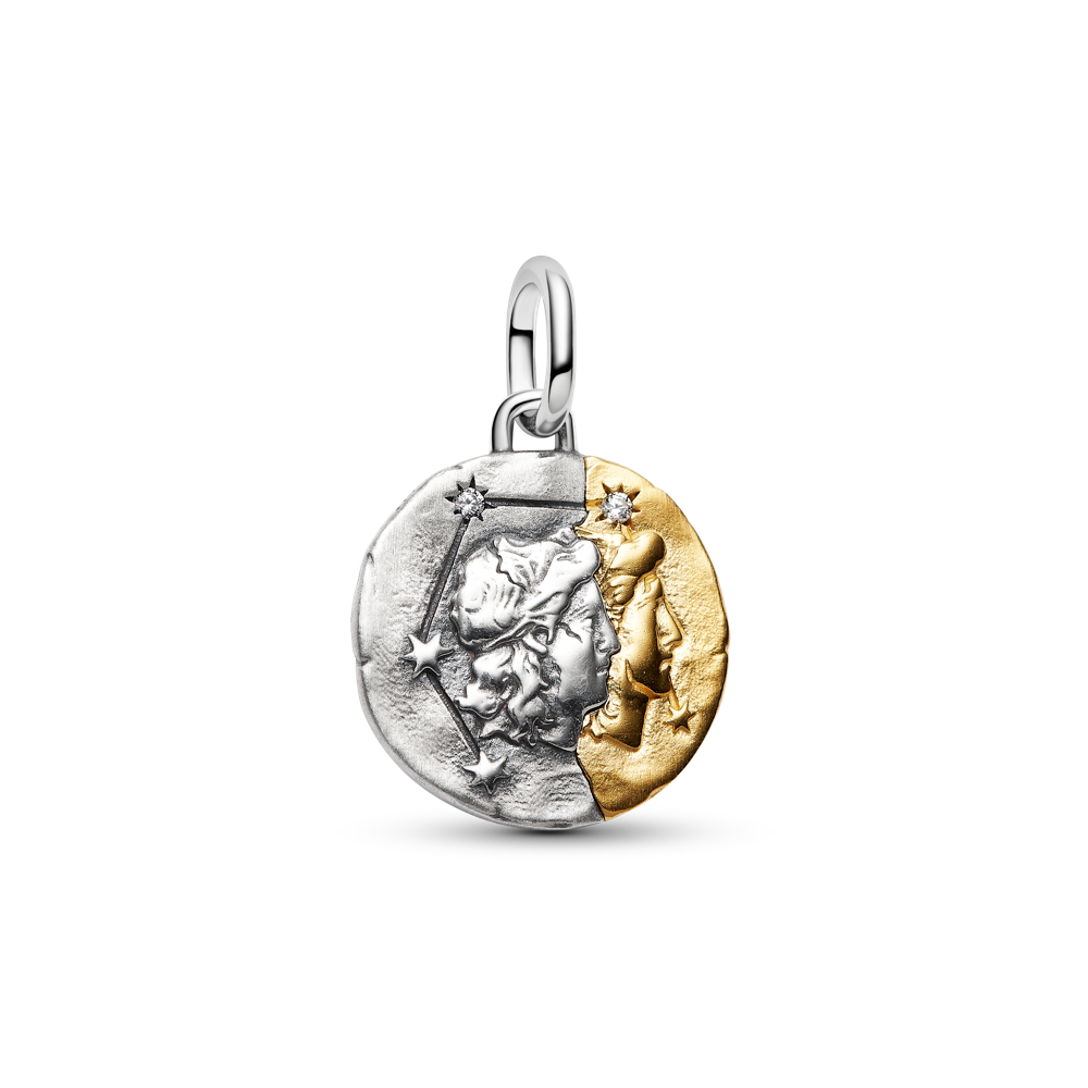 Dvīņu zodiaka medaljona amulets