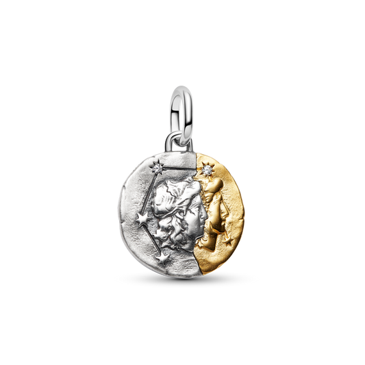 Dvīņu zodiaka medaljona amulets