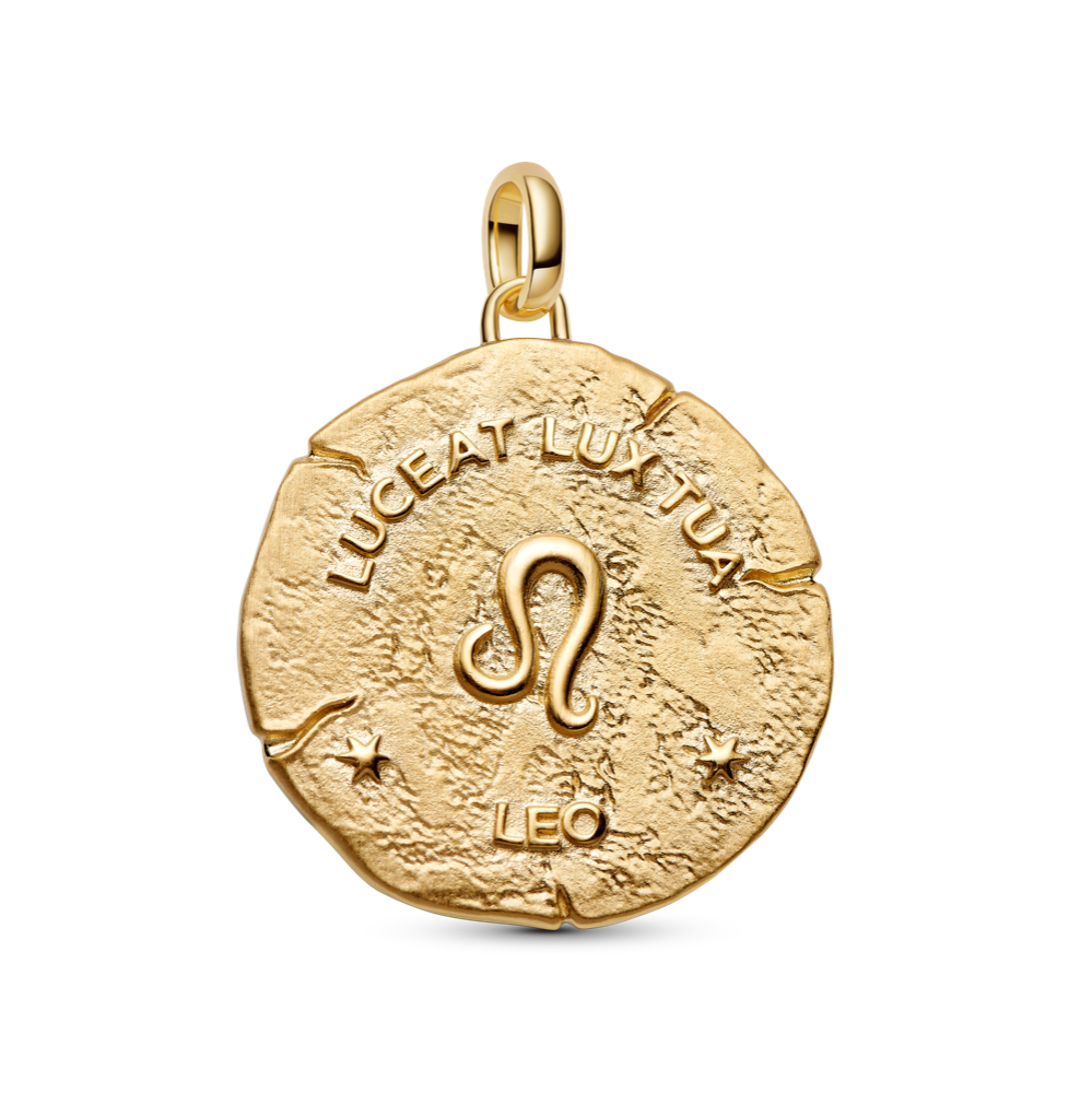 Lauvas zodiaka lielizmēra medaljona amulets