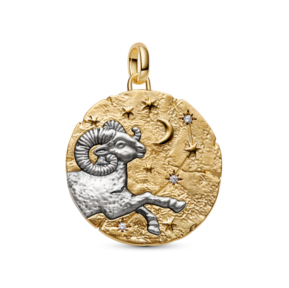 Auna zodiaka lielizmēra medaljona amulets