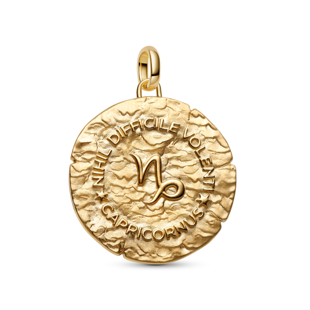 Mežāža zodiaka lielizmēra medaljona amulets