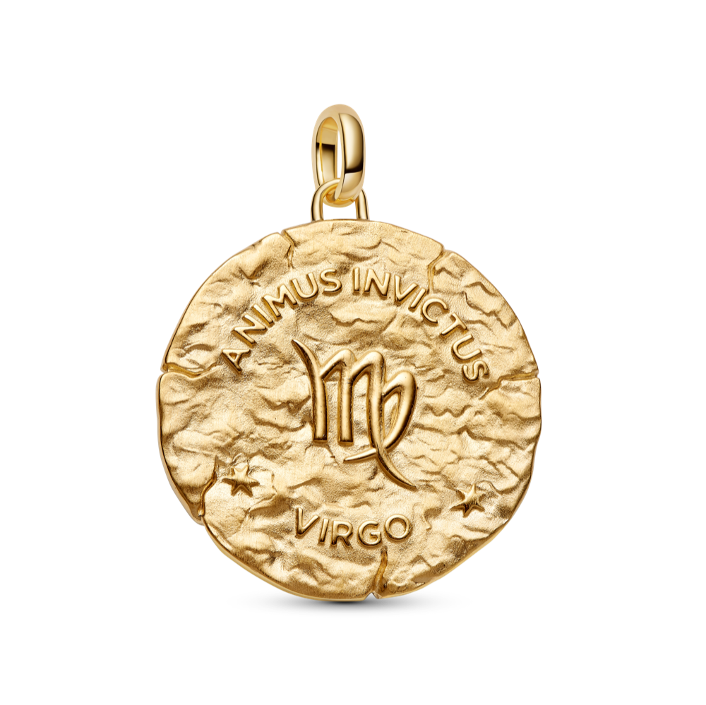 Jaunavas zodiaka lielizmēra medaljona amulets
