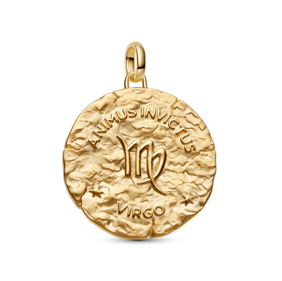 Jaunavas zodiaka lielizmēra medaljona amulets