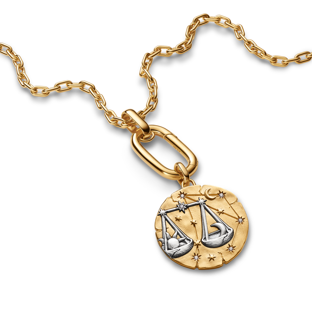 Svaru zodiaka lielizmēra medaljona amulets