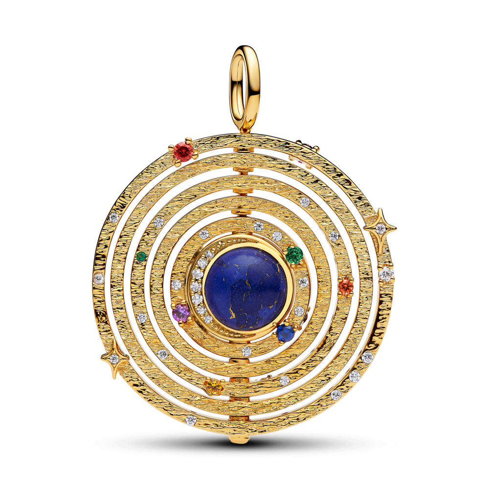 Lielizmēra rotējošas armilārās sfēras amulets