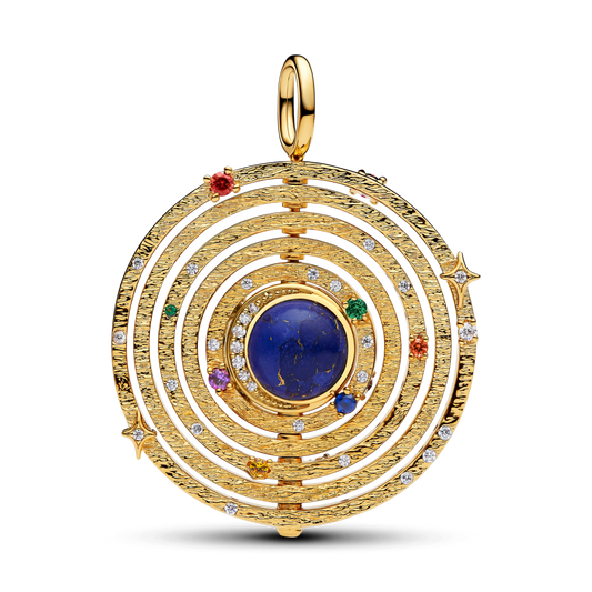 Lielizmēra rotējošas armilārās sfēras amulets