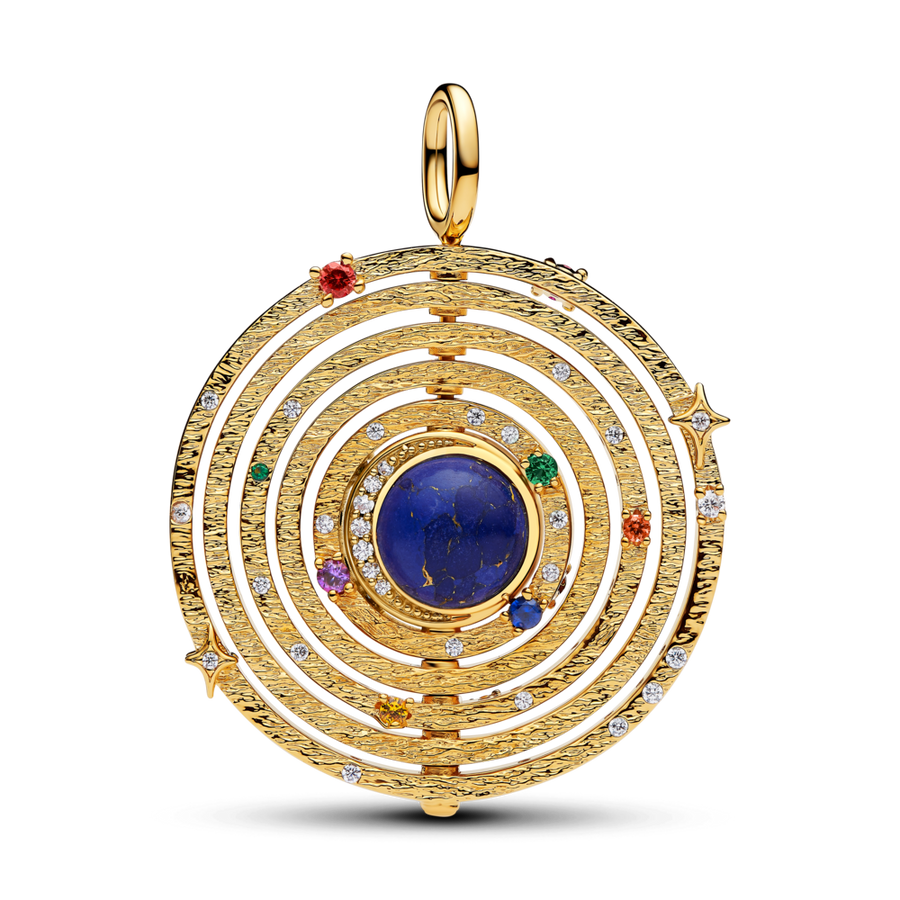 Lielizmēra rotējošas armilārās sfēras amulets